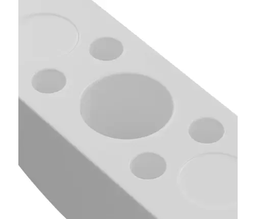 Pusmēness Mazgāšanas Gultnis 12 Pcs Balts M6 Pp Vidaxl