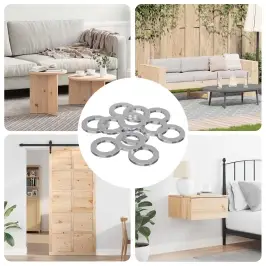 Uzgriežņi 50000 Pcs Sudraba Dzelzs Vidaxl