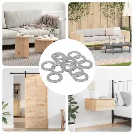 Uzgriežņi 52941 Pcs Sudraba Dzelzs Vidaxl