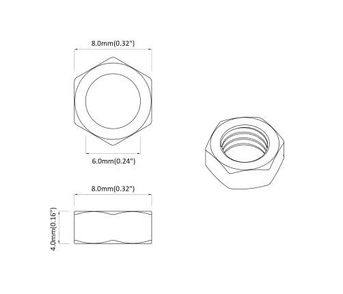 Sešstūra Uzgrieznis Vienkrāsains 9000 Pcs Sudraba Dzelzs Vidaxl