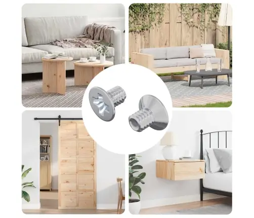 Įsukamo Galvutės Varžtai 2 Pcs Sidabro M4 X 6 Mm Plienas