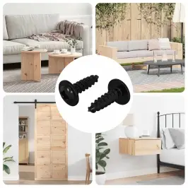 Savarankiškai Įsukamas Vienas 2 Pcs Juoda 3,5 X 12 Mm Geležis