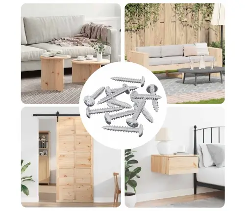 Savarankiškai Įsukamas Vienas 12 Pcs Cinkuota 4 X 25 Mm Plienas