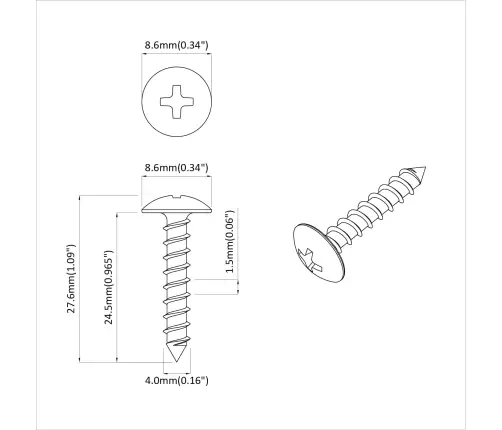 Isesõitev Nael 12 Pcs Must 4 X 25 Mm Teras