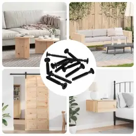 Kontaktligzdas Skrūve 12 Pcs Melna M5 X 40 Mm Dzelzs Vidaxl