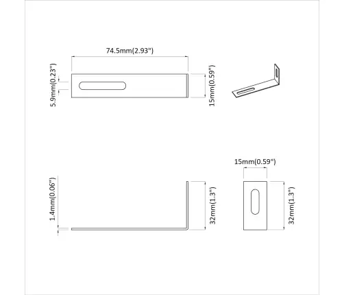 Pretapļu Turētājs 12 Pcs Sudraba 74,5 X 15 X 32 Mm Dzelzs Vidaxl