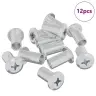 Lukustusmutter 12 Pcs Nikkel M6 X 15 Mm Teras