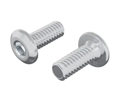 Galvas Bloķēšanas Skrūve 2 Pcs Sudraba M6 X 15 Mm Tērauds Vidaxl