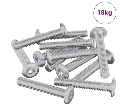 Galvas Bloķēšanas Skrūve 2514 Pcs Sudraba Tērauds Vidaxl