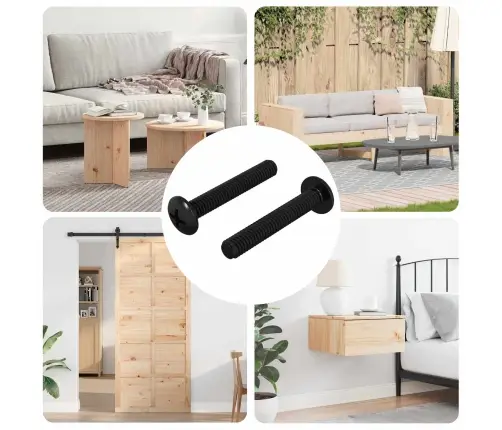 Kinnitus 2 Pcs Hõbedane 5 X 30 Mm Raud