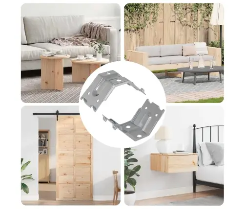 Kinnitus 2 Pcs Tsinkkattega 106 X 55 X 1,5Mm Teras