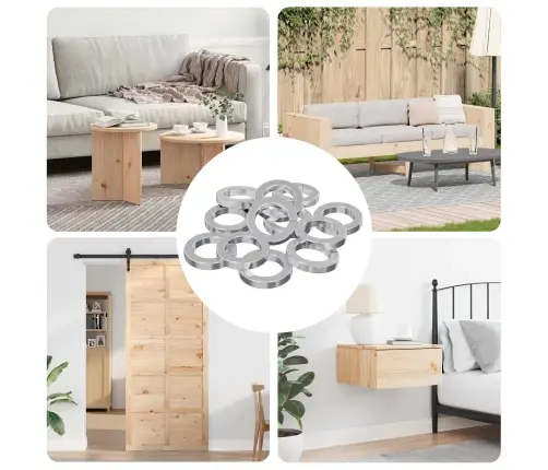 Stieples Mazgātājs 12 Pcs Balts 13 X 1 Mm Dzelzs Vidaxl