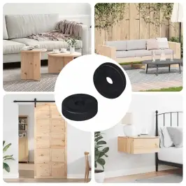 Tinkamas Plokščiai Tarpinei 2 Pcs Juoda 15 X 4 X 3 Mm