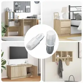 Plauktu Stiprinājums 2 Pcs Sudraba 7 X 16 Mm Dzelzs Vidaxl