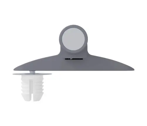 Mīksta Slēgšanas Dampers 2 Pcs Pelēka 125 X 47 X 15 Mm Pp Vidaxl