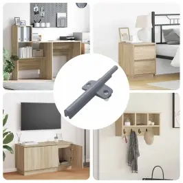 Mīksta Slēgšanas Dampers 12 Pcs Pelēka 125 X 47 X 15 Mm Pp Vidaxl