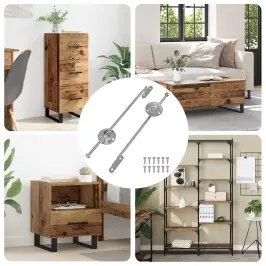 Dujų Strutas 2 Pcs Sidabro 190 Mm Geležis