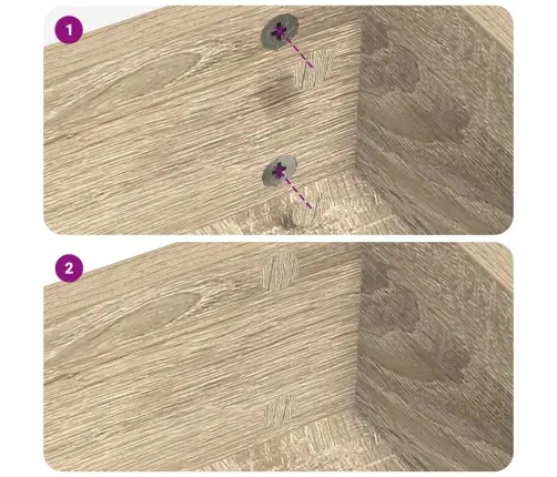 Kleebis Kruvi Kate 2 Pcs Sonoma Tamm Ø 20 X 0,5 Mm Kaetud Paber