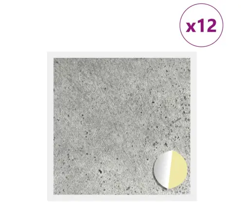 Līmējošs Skrūvju Vāks 12 Pcs Betona Pelēks Ø 20 X 0,5 Mm Vidaxl