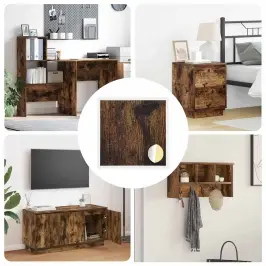 Kleebis Kruvi Kate 12 Pcs Suitsetatud Tamm Ø 20 X 0,5 Mm