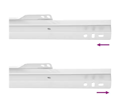 Kastīšu Sliede 2 Pcs Balts 250 Mm Tērauds Vidaxl