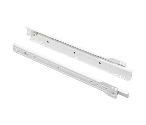 Kastīšu Sliede 2 Pcs Balts 300 Mm Tērauds Vidaxl
