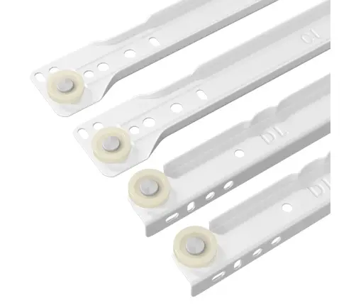 Kastīšu Sliede 63 Pcs Balts Tērauds Vidaxl