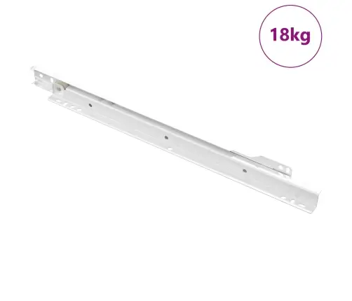 Kastīšu Sliede 63 Pcs Balts Tērauds Vidaxl