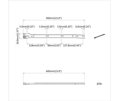 Sahtli Liug 55 Pcs Valge Teras