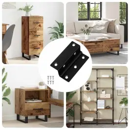 Eņģe 537 Pcs Melna 38 X 17 X 60 Mm Dzelzs Vidaxl