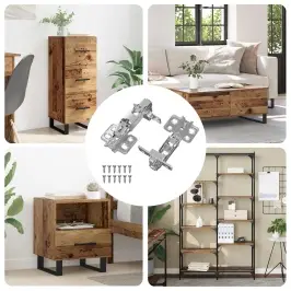 Eņģe 2 Pcs Niķelis 139 X 64,1 X 10 Mm Dzelzs Vidaxl