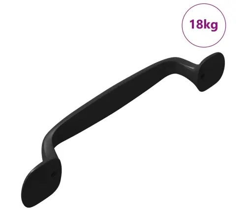 Mēbeļu Rokturis 250 Pcs Melna 130 X 19,4 X 22,3 Mm Alumīnijs Vidaxl