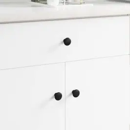 Rokturi 12 Pcs Melna Ø30 Mm Alumīnijs Vidaxl