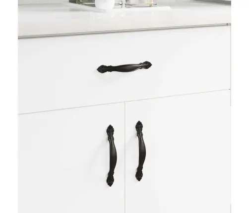 Rokturi 12 Pcs Melna 150 Mm Cinka Sakausējums Vidaxl