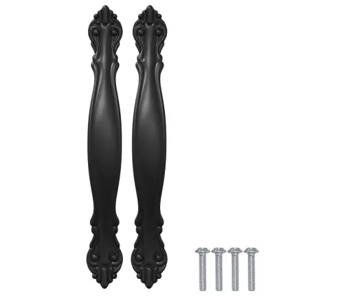 Rokturi 12 Pcs Melna 150 Mm Cinka Sakausējums Vidaxl