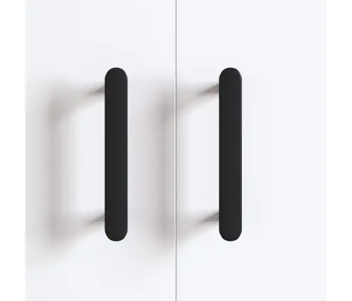 Skapja Rokturis 2 Pcs Melna 121 X 16.6 X 28.3 Mm Dzelzs Vidaxl