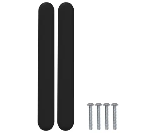 Kappi Käepide 2 Pcs Must 121 X 16.6 X 28.3 Mm Raud