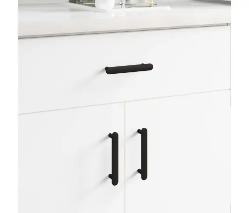 Kappi Käepide 12 Pcs Must 121 X 16.6 X 28.3 Mm Raud