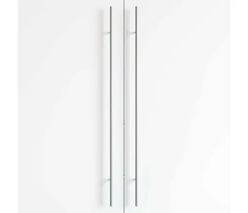 Skapja Rokturis 2 Pcs Sudraba 0 Nerūsējošs Tērauds Vidaxl