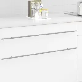 Skapja Rokturis 2 Pcs Sudraba 0 Nerūsējošs Tērauds Vidaxl