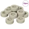 Krēsla Kāju Grīdas Aizsargi 12 Pcs Caurspīdīgs Ø 15 X 16 Mm Pvc Vidaxl