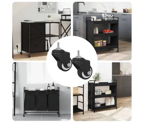 Sukamasis Ratukas 2 Pcs Juoda 40,4 X 40,4 X 19,7 Mm