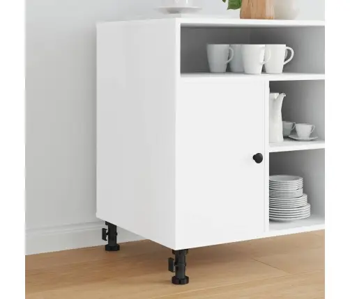 Mēbeļu Kājas Regulējams 12 Pcs Melna 46 X 46 X 128 Mm Pp Vidaxl