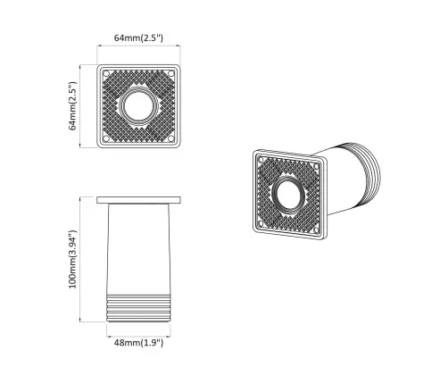 Mēbeļu Kājas Regulējams 12 Pcs Balts 64 X 64 X 100 Mm Pp Vidaxl