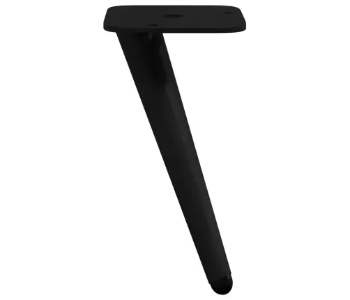 Stovinčios Kojos 2 Pcs Juoda 56 X 56 X 100 Mm Geležis