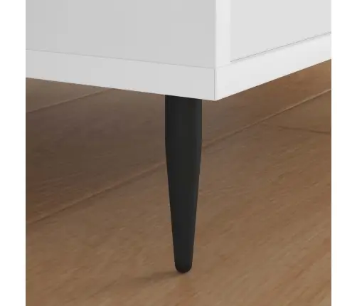 Baldų Kojelės 2 Pcs Juoda Ø 40 X 98 Mm Geležis