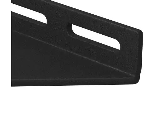 Stūra Kronšteins 2 Pcs Melna 138,5 X 50,5 X 16 Mm Dzelzs Vidaxl