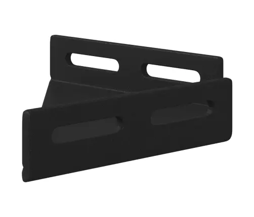 Stūra Kronšteins 12 Pcs Melna 138,5 X 50,5 X 16 Mm Dzelzs Vidaxl