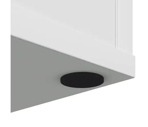 Mēbeļu Kāju Paliktnes 2 Pcs Melna Ø 30 X 2 Mm Eva Vidaxl