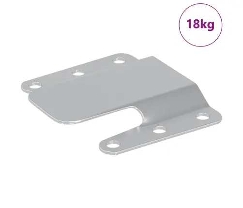 Iegultā Montāžas Kronšteins 419 Pcs Sudraba 75 X 66 Mm Tērauds Vidaxl